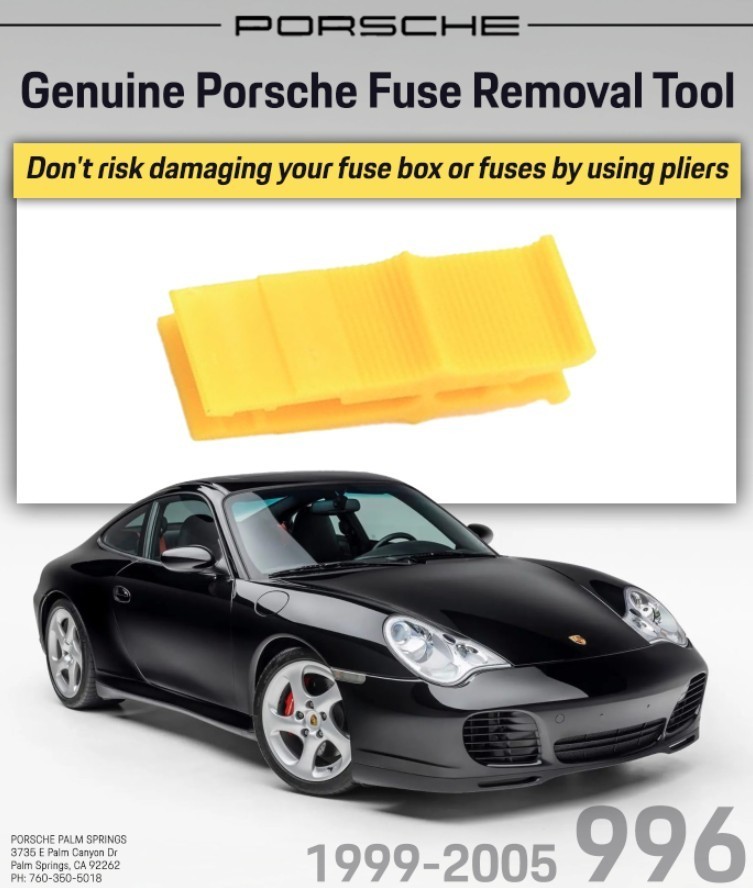 1999-2005 Porsche 996 OEM Fuse Removal Tool / Fuse Puller (P/N: 99661021400)