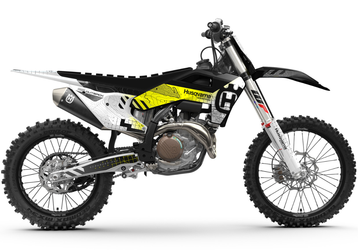 Plastics + Graphics 2023-2026 Husqvarna TC FC FX TX Black White Yellow