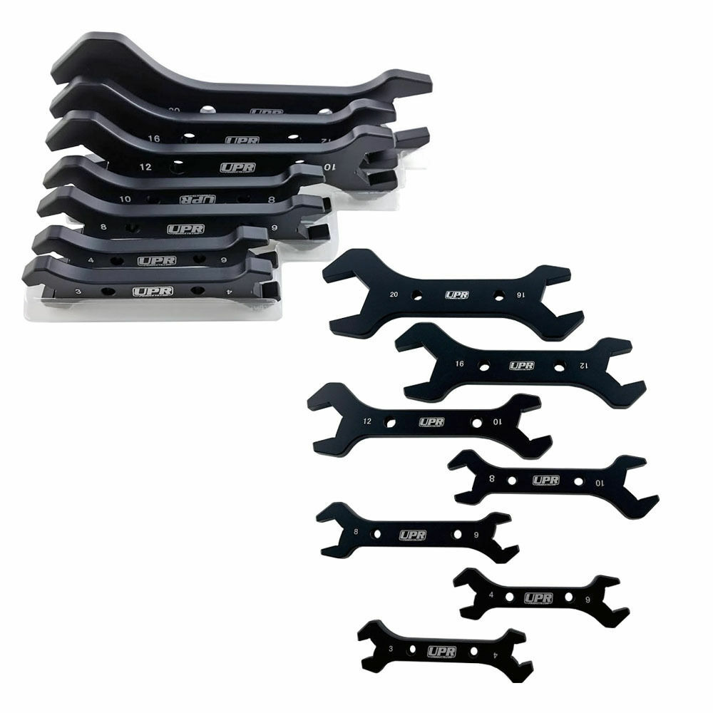 UPR 7pc Aluminum Wrench Set 3AN to 20AN – 7075 Comparable to STEEL – .270 Thick