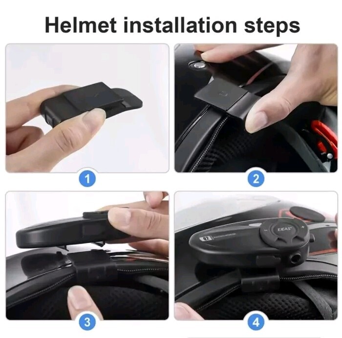 EJEAS Q2 Motorcycle Helmet Bluetooth Intercom 5.1 Headset (**1 UNIT ONLY**)