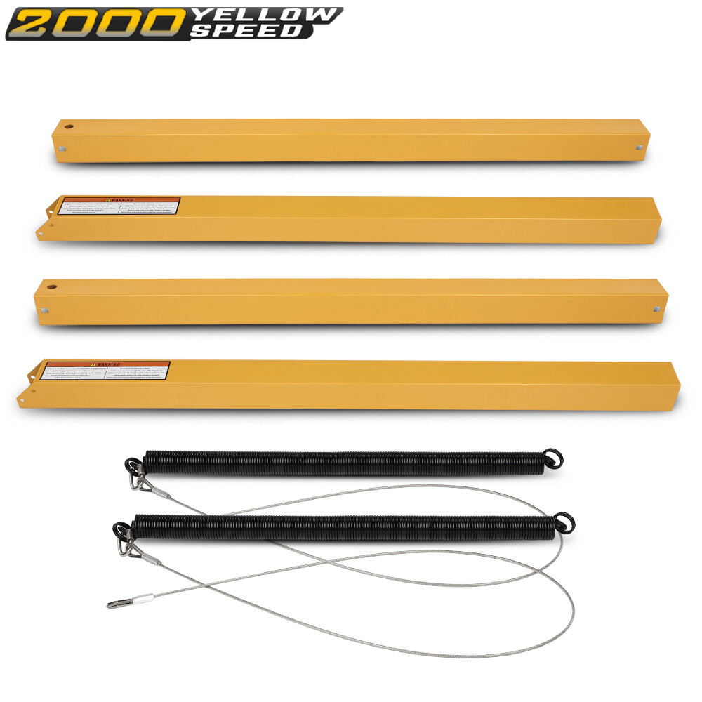 2-Sided Trailer Tailgate Liftgate Ramp Lift Assist System 350 Pounds Yellow