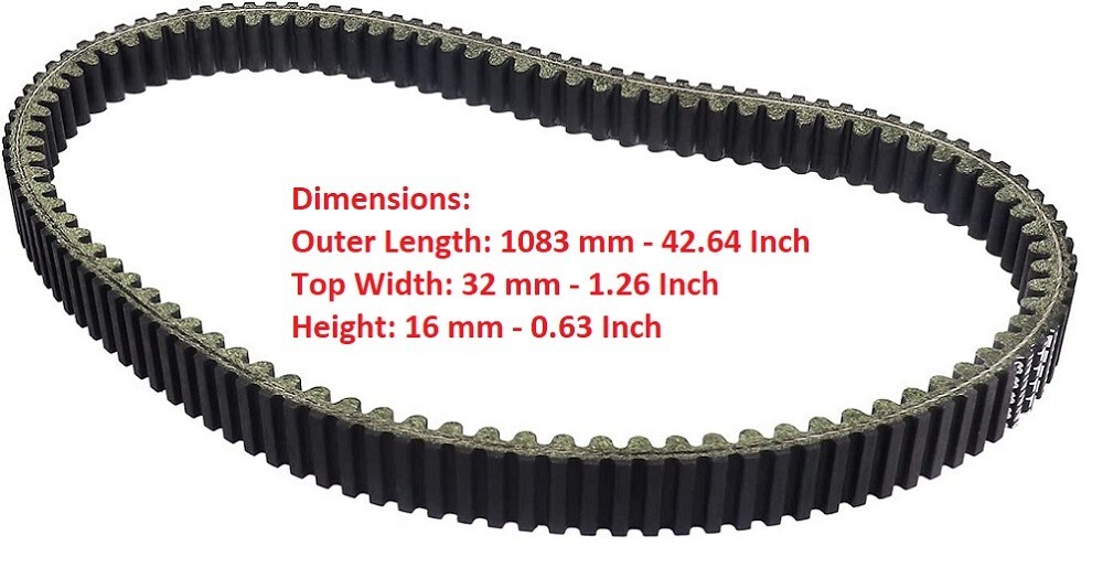 CVT Clutch Drive Belt for Polaris General 1000 / General 4 1000 2016 2017-2023