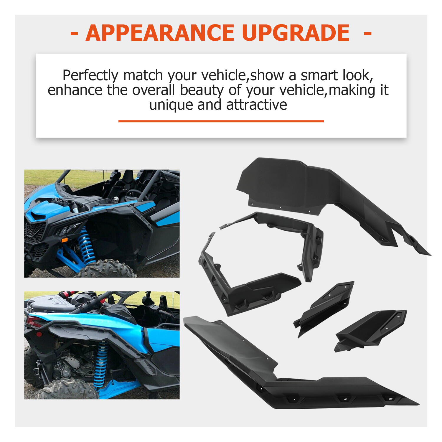 For Can-Am Maverick X3 Turbo R 2017-2024 Extended Fender Flares # 715002973