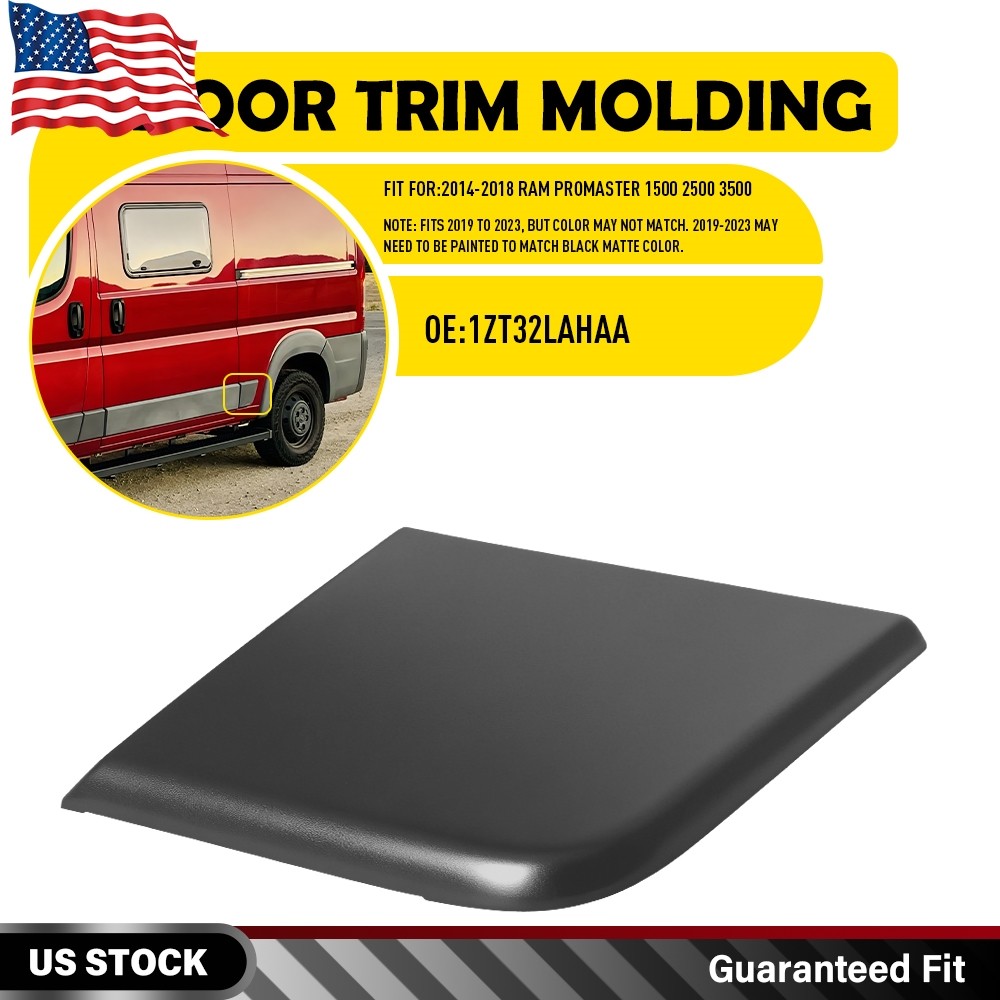 1ZT32LAHAA Rear Left Side Lower Door Molding Trim For Ram ProMaster 2014-2018