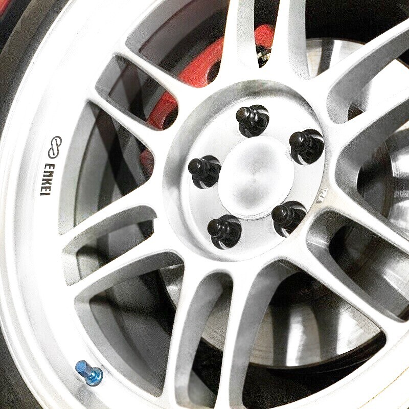 64mm White Center Caps Compatible with Enkei RPF1