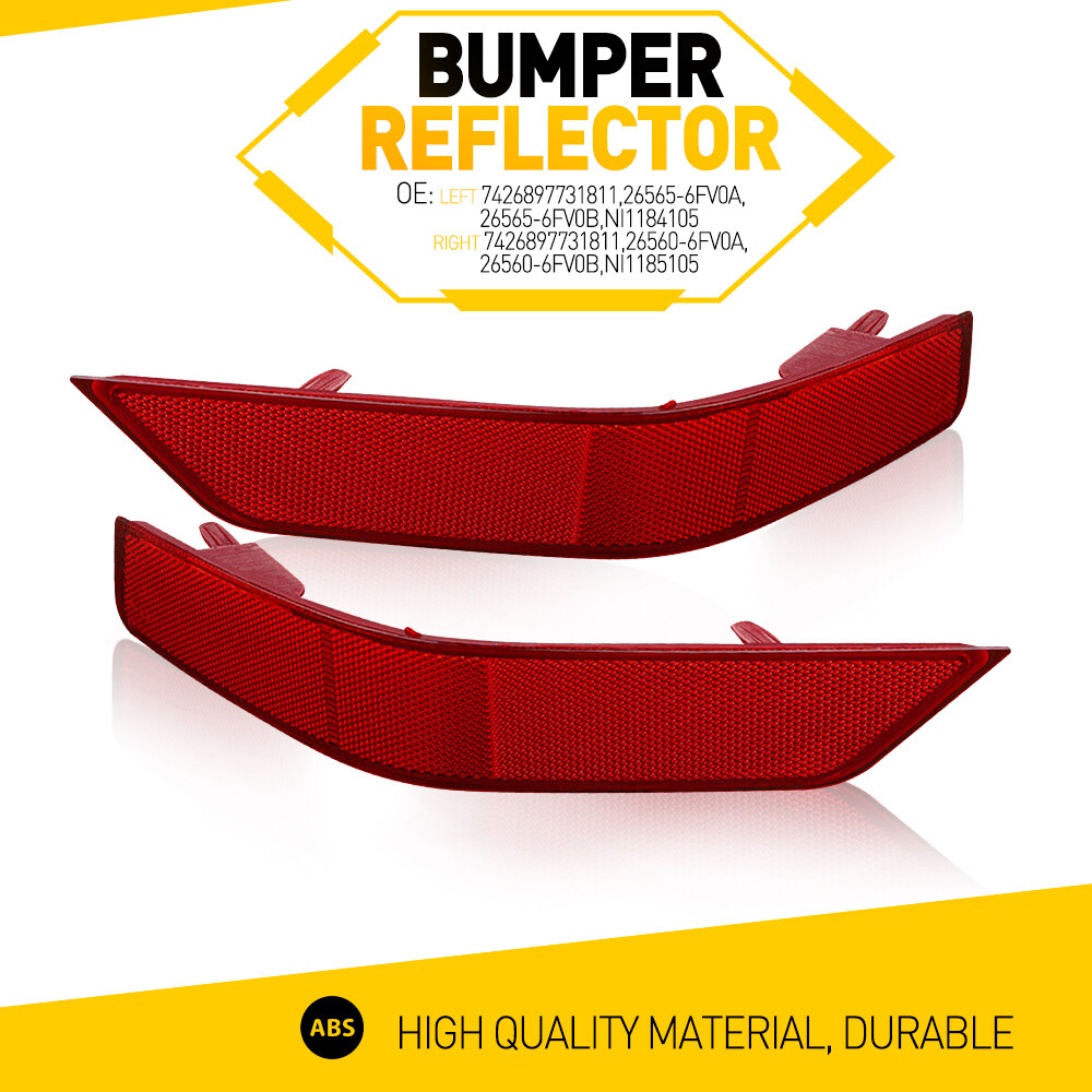 Left & Right Side Rear Bumper Reflector Fit For Nissan Rogue 2017 2018 2019 2020