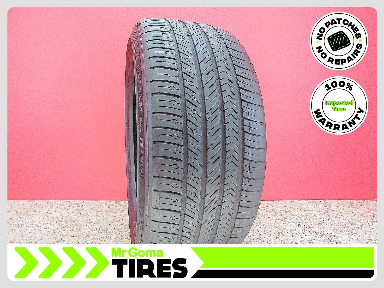 1 MICHELIN PILOT SPORT A/S 4 TO ACOUSTIC 255/35R21 USED TIRE 7/32 TREAD 2553521