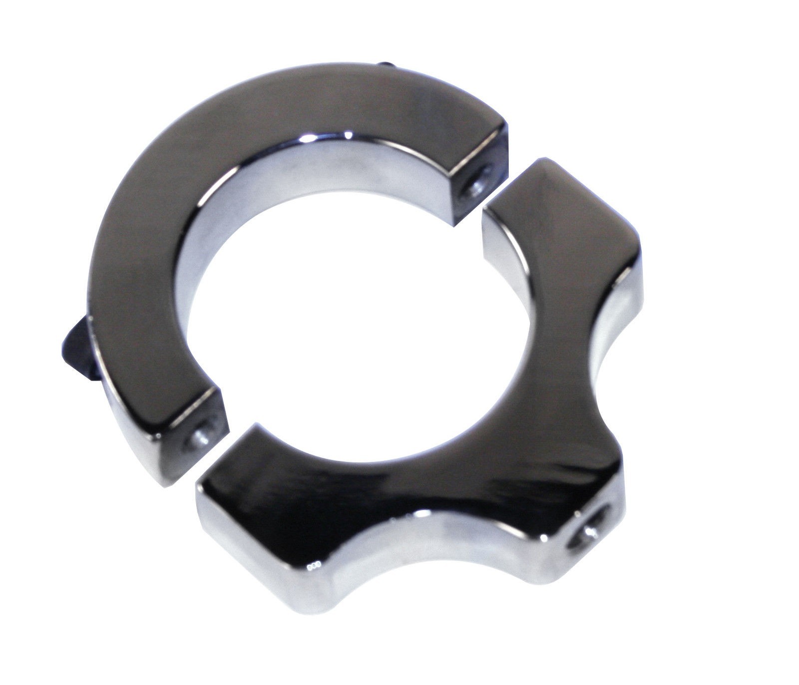 Polished billet aluminum universal bolt on clamp bracket 1.75″ 1-3/4″ cage bar.