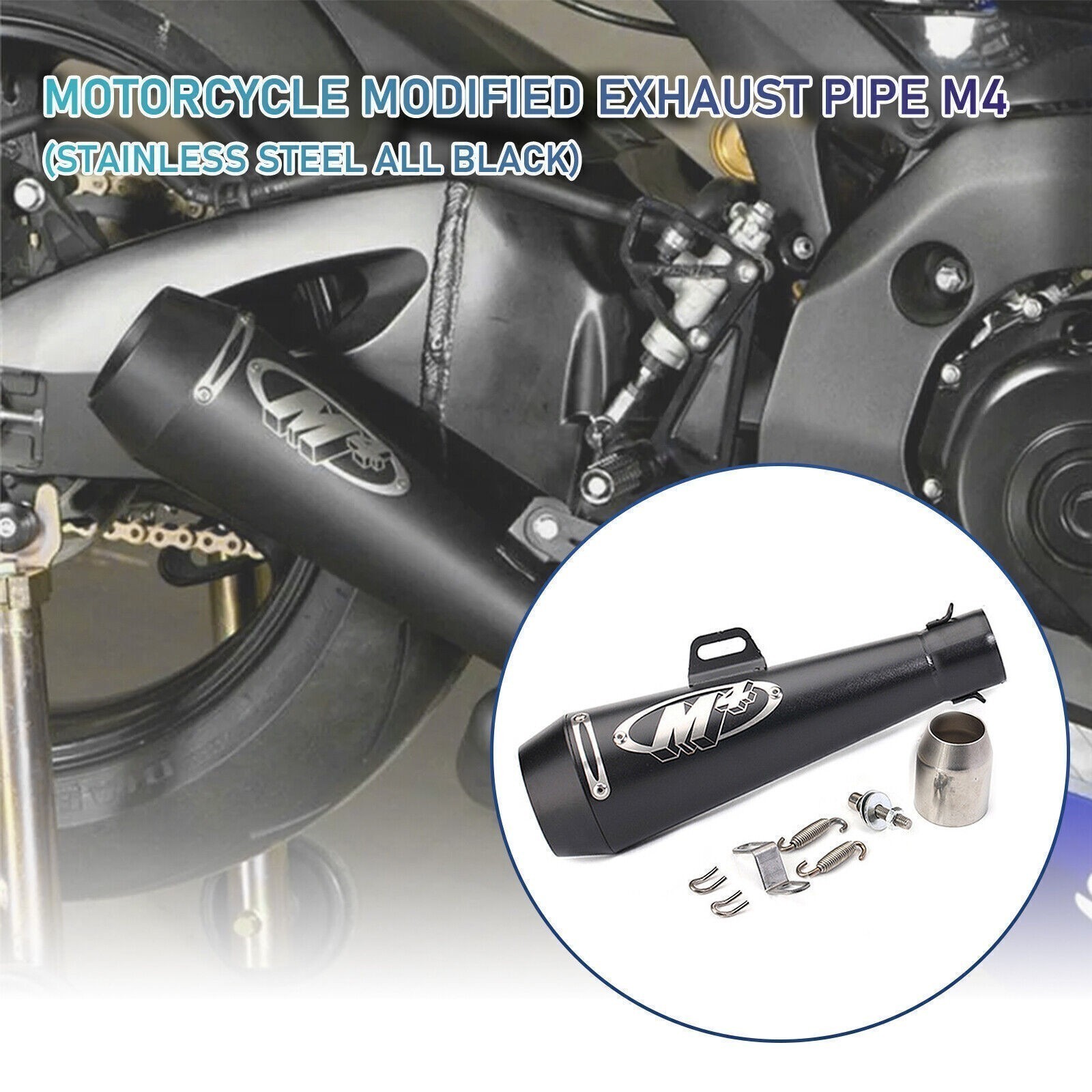 Motorcycle Exhaust Muffler Universal DB Killer Slip-On M4 for GSXR 750 YZF R6