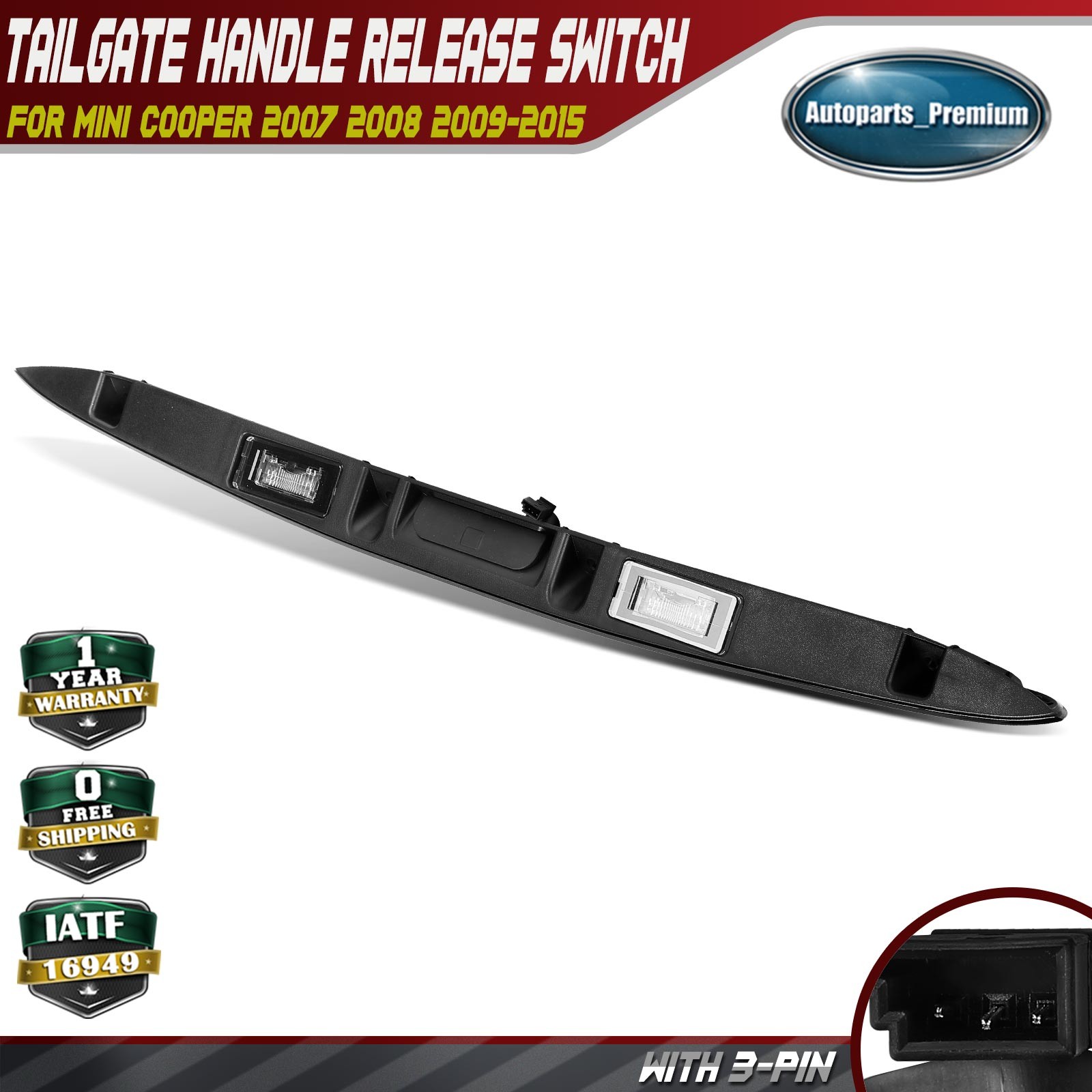 Rear Trunk Hatch Handle for Mini Cooper 07-15 L3 1.5L L4 1.6L 2.0L 51132753602
