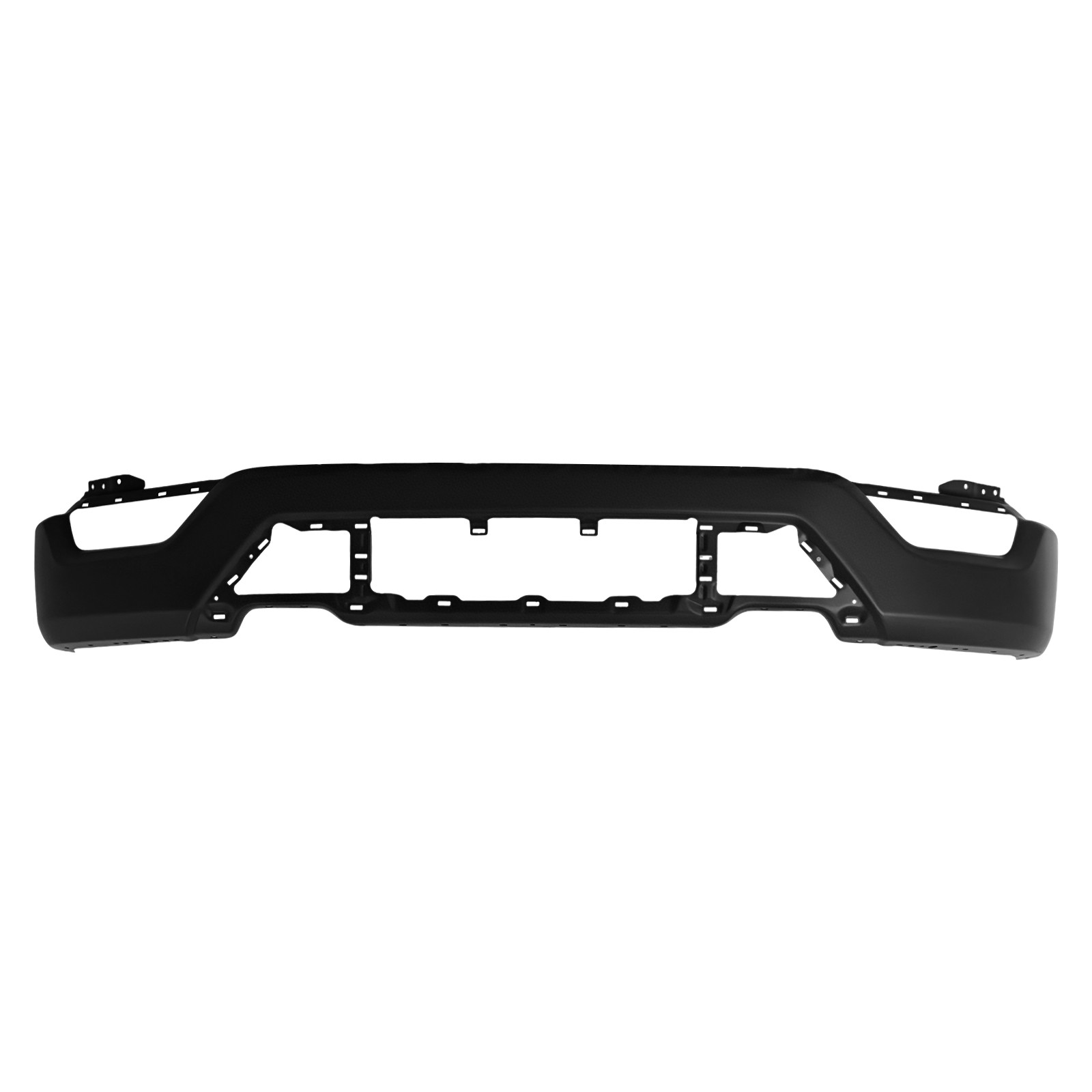 Black One-Piece Front Bumper Without Radar Holes For 2021-2023 Ford F-150