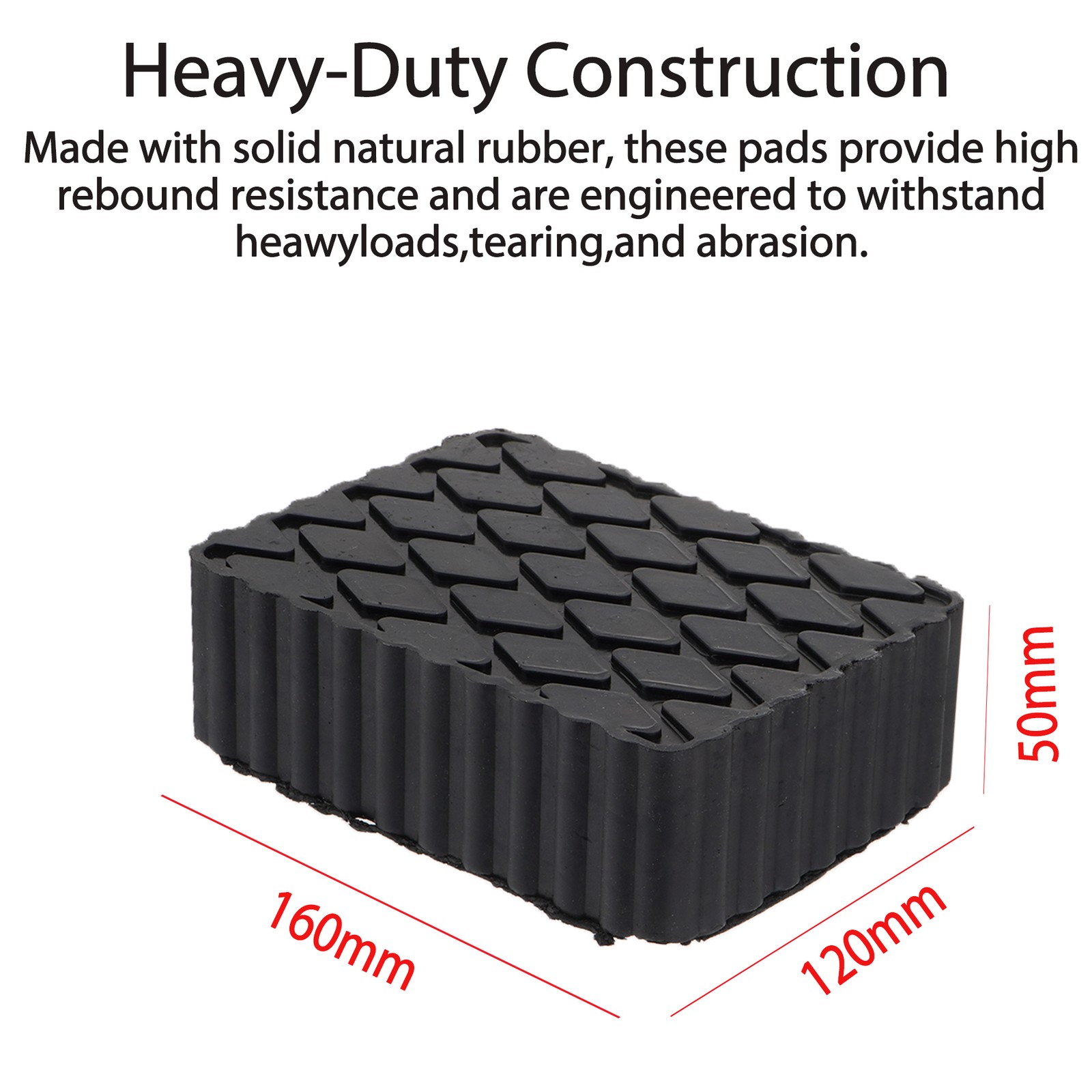 2″ inch Solid Rubber Auto Lift Block Spacer Pad Universal For Automobile Lifts