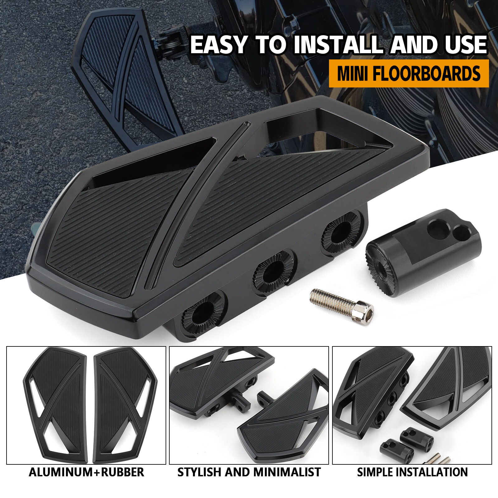 Passenger Foot Peg Floorboards For Harley Softail Low Rider Fat Bob 2018-2023 UP