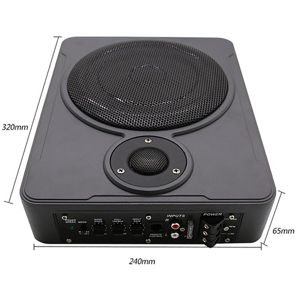 SOUNDSTREAM 8IN BEHIND UNDER SEAT SUBWOOFER BOX BASS SPEAKER AMPLIFIER 600W