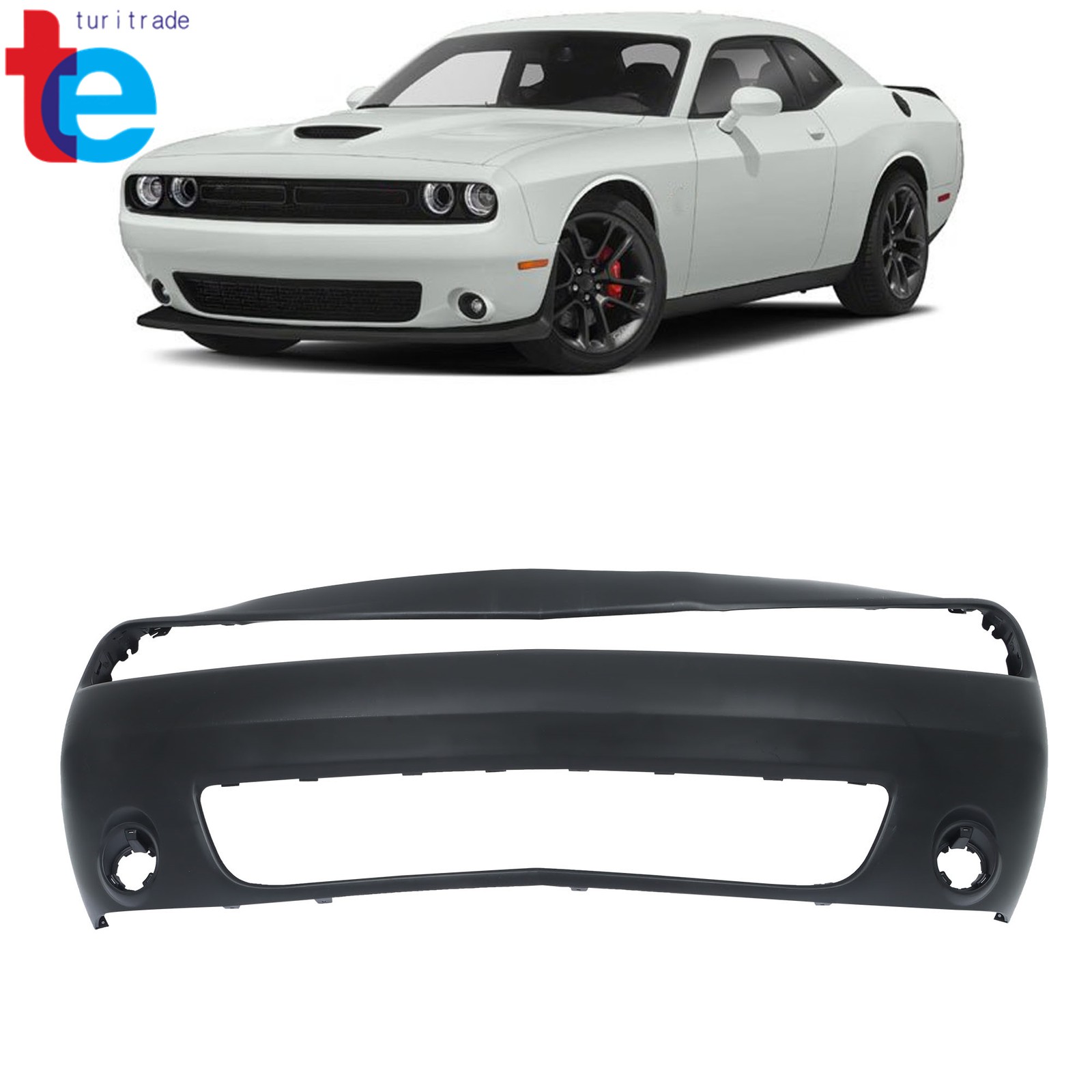 Front Bumper Cover Fascia Front For Dodge Challenger 2015 2016-2023 CH1000A20