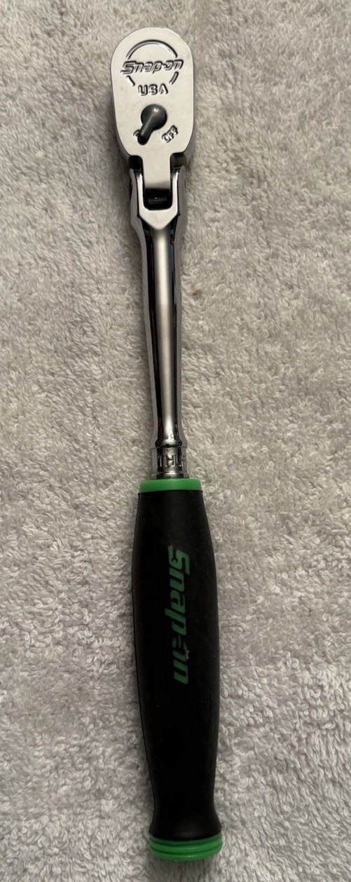 Snap On 1/4” Drive Flex Head Standard Soft Grip Handle