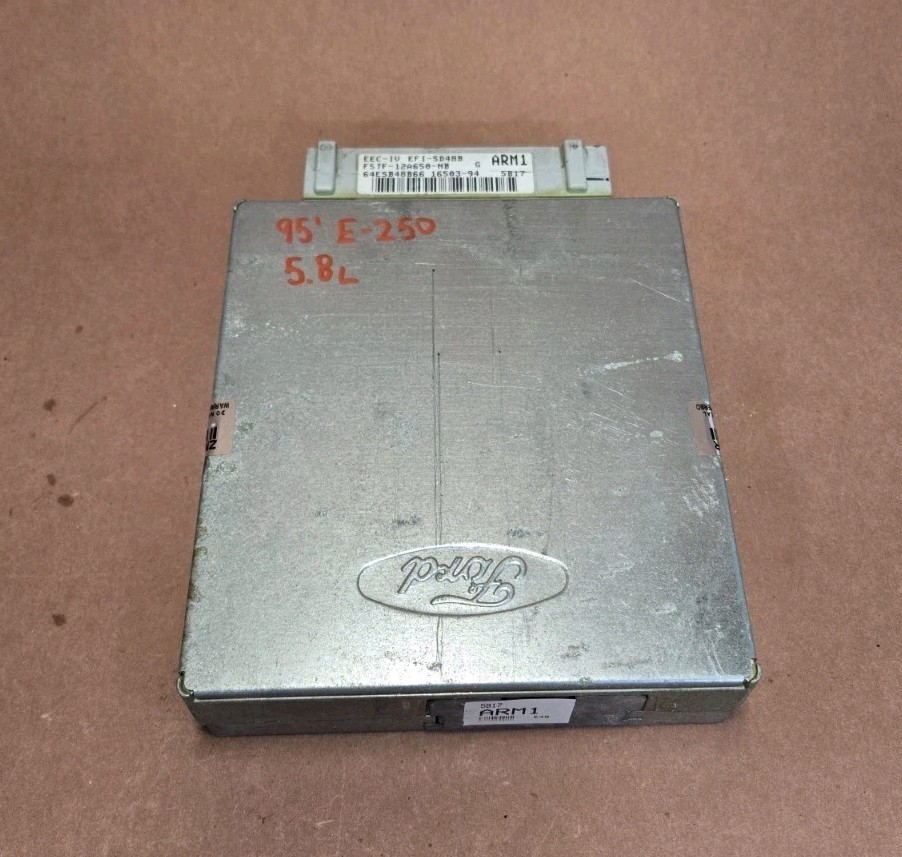 ARM1 95 Ford E150 E250 5.8 ECU ECM PCM ENGINE COMPUTER F5TF-12A650-NB OEM