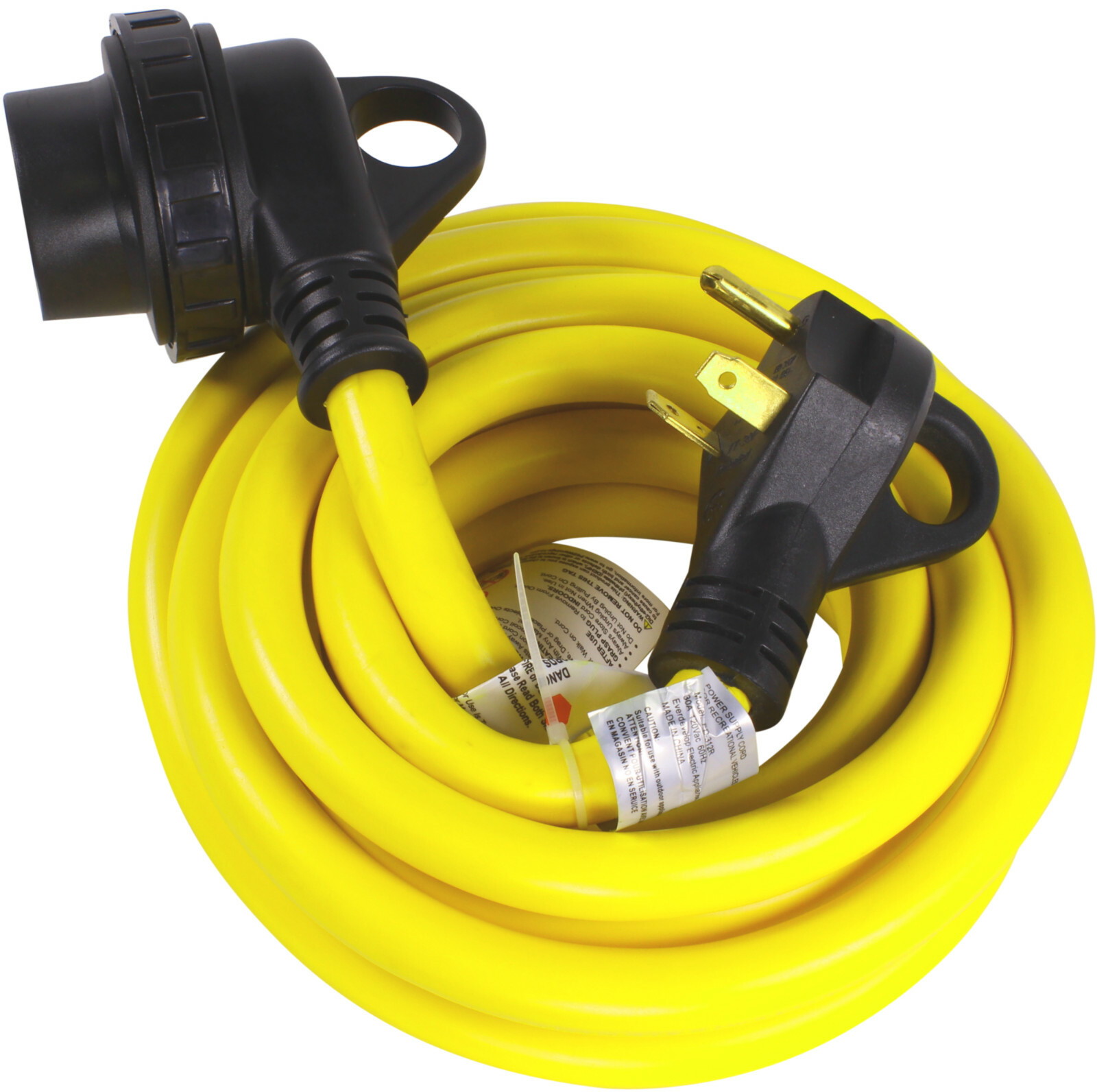 RV Power Cord 15 Foot 30 Amp 125V Cable Twist Lock Connector TT-30P/TT-30R FT