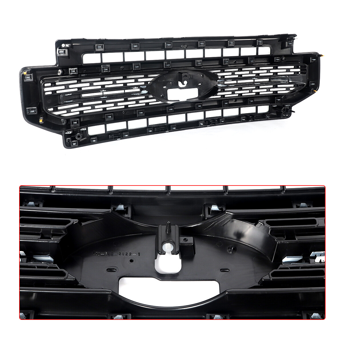 Star White Front Grille Assembly For 2020-2022 Ford F250 F350 Lariat Super Duty