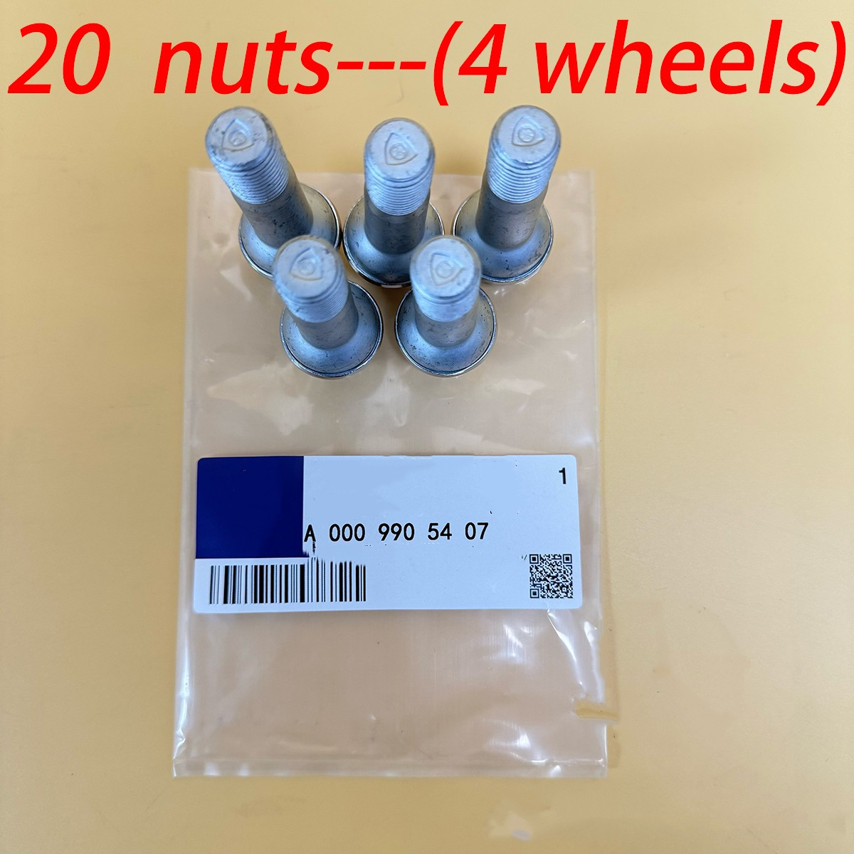 20 PCS NEW For Mercedes-Benz Wheel Bolts A0009905407