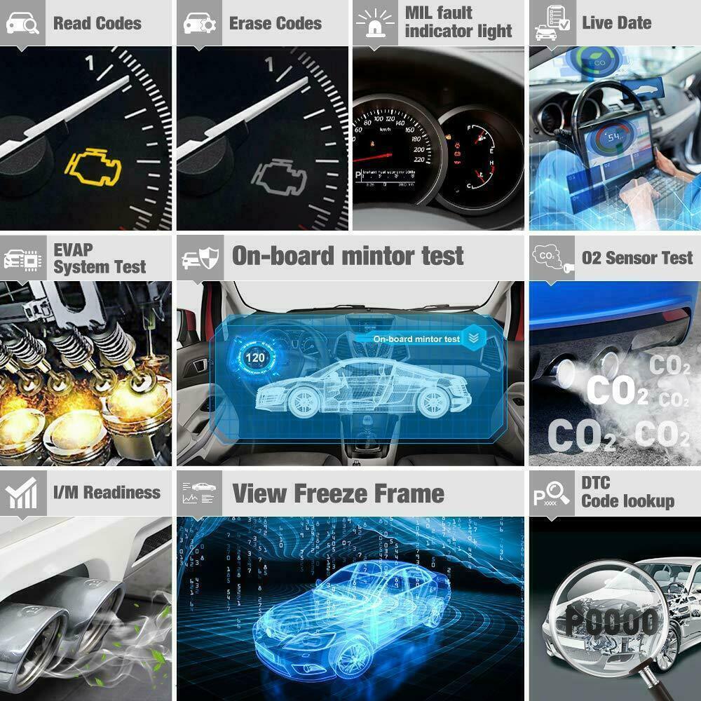 2023 LAUNCH CRP123 OBD2 Scanner Code Reader ABS SRS AT Engine Diagnostic Tool