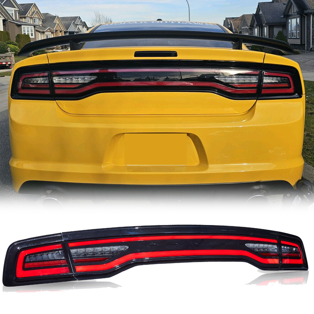 LED Tail Lights For Dodge Charger 2011-2014 VLAND Upgrade w/Animation&Sequential