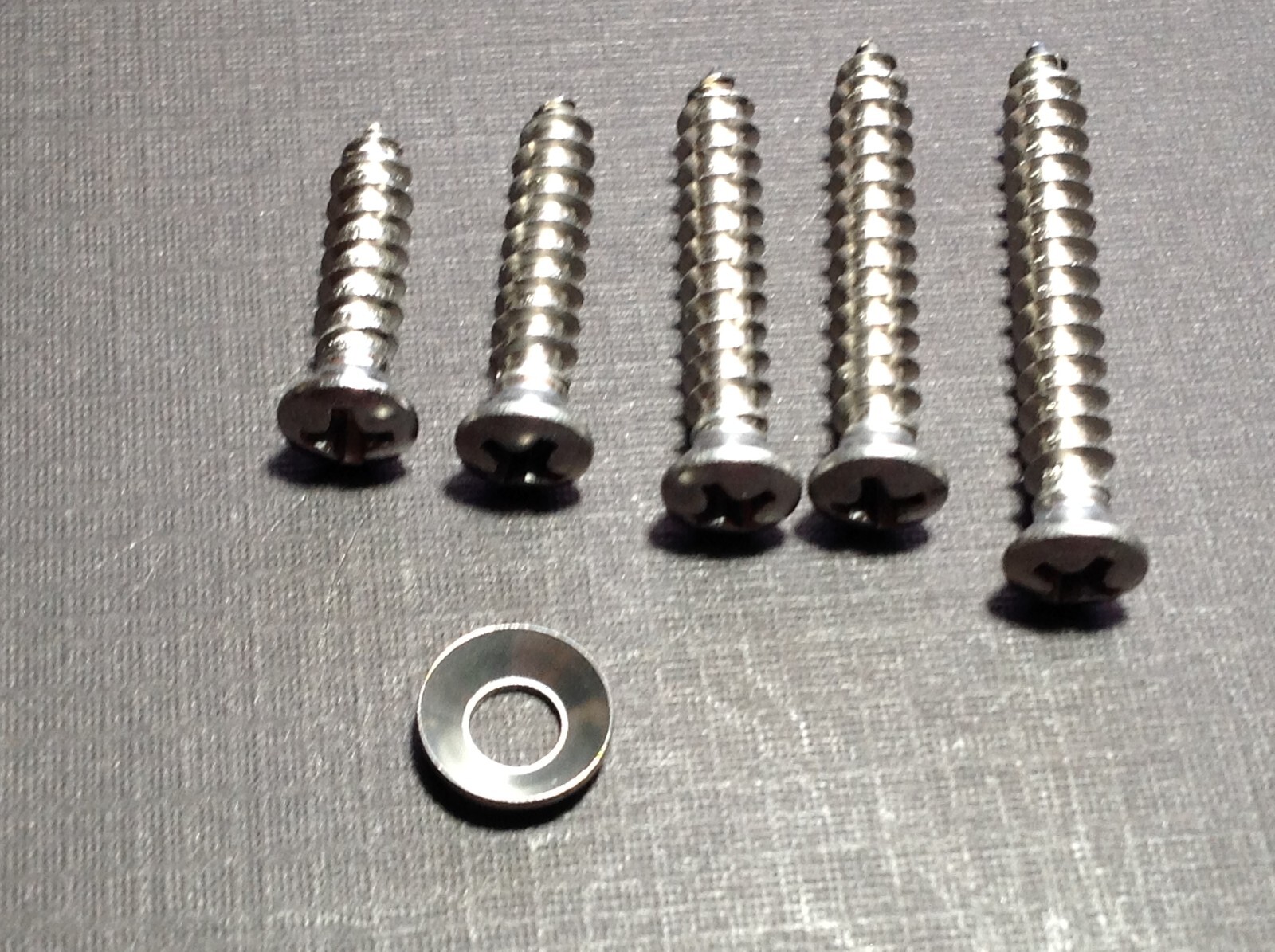 50pc #8 w/#6 phillips oval head trim screws countersunk flush washers stainless