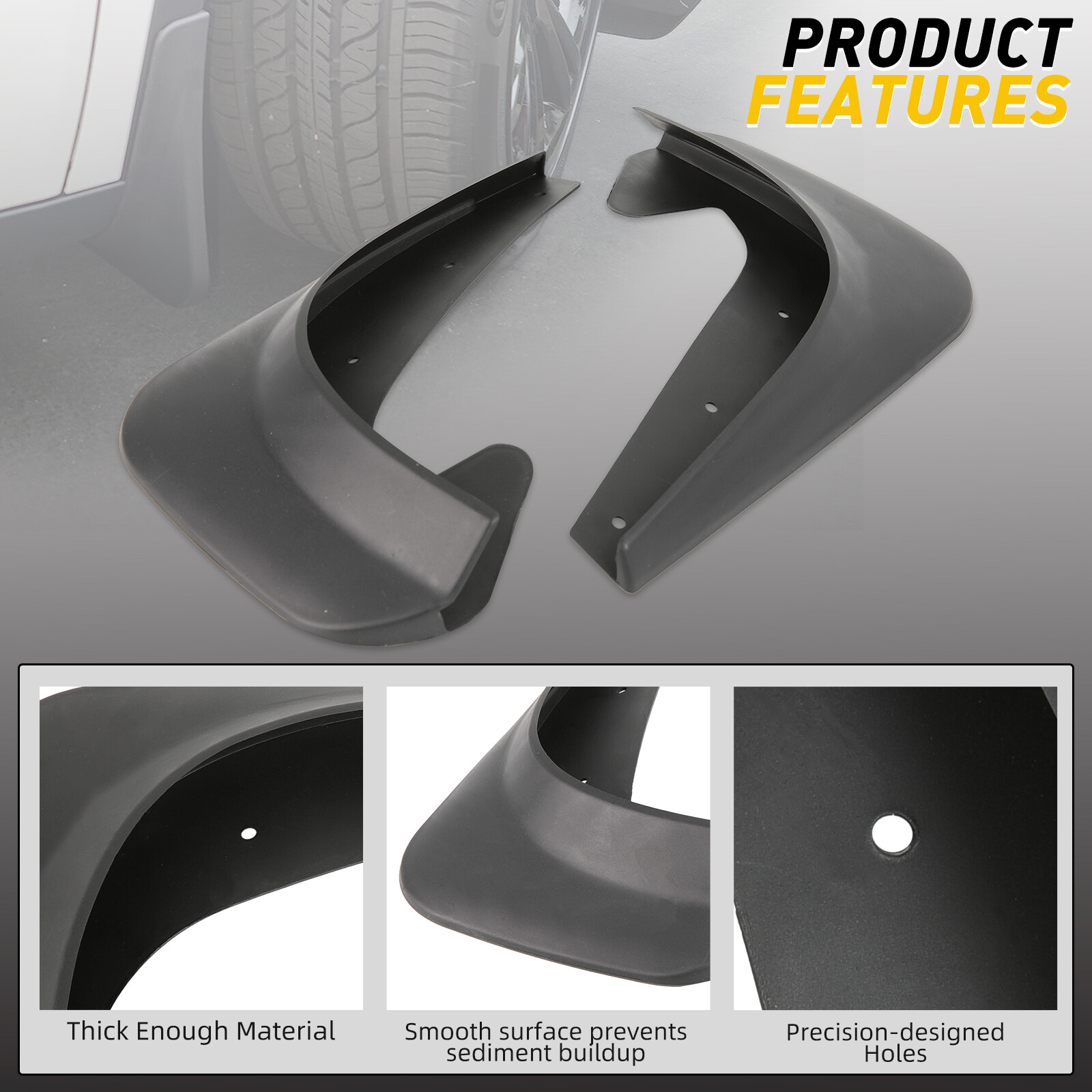 Wheels Mudguards Mud Flaps Splash Guards Front Rear For 2008-2012 Honda Accord