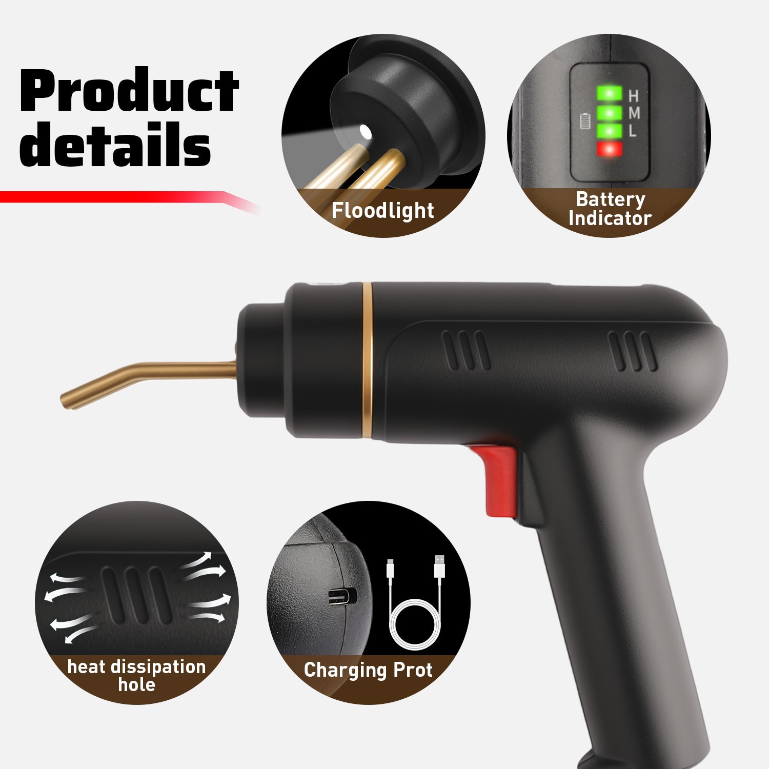 Plastic Welder Kit Soldering Hot Stapler Bumper Repair Welding Gun w 400 Staples