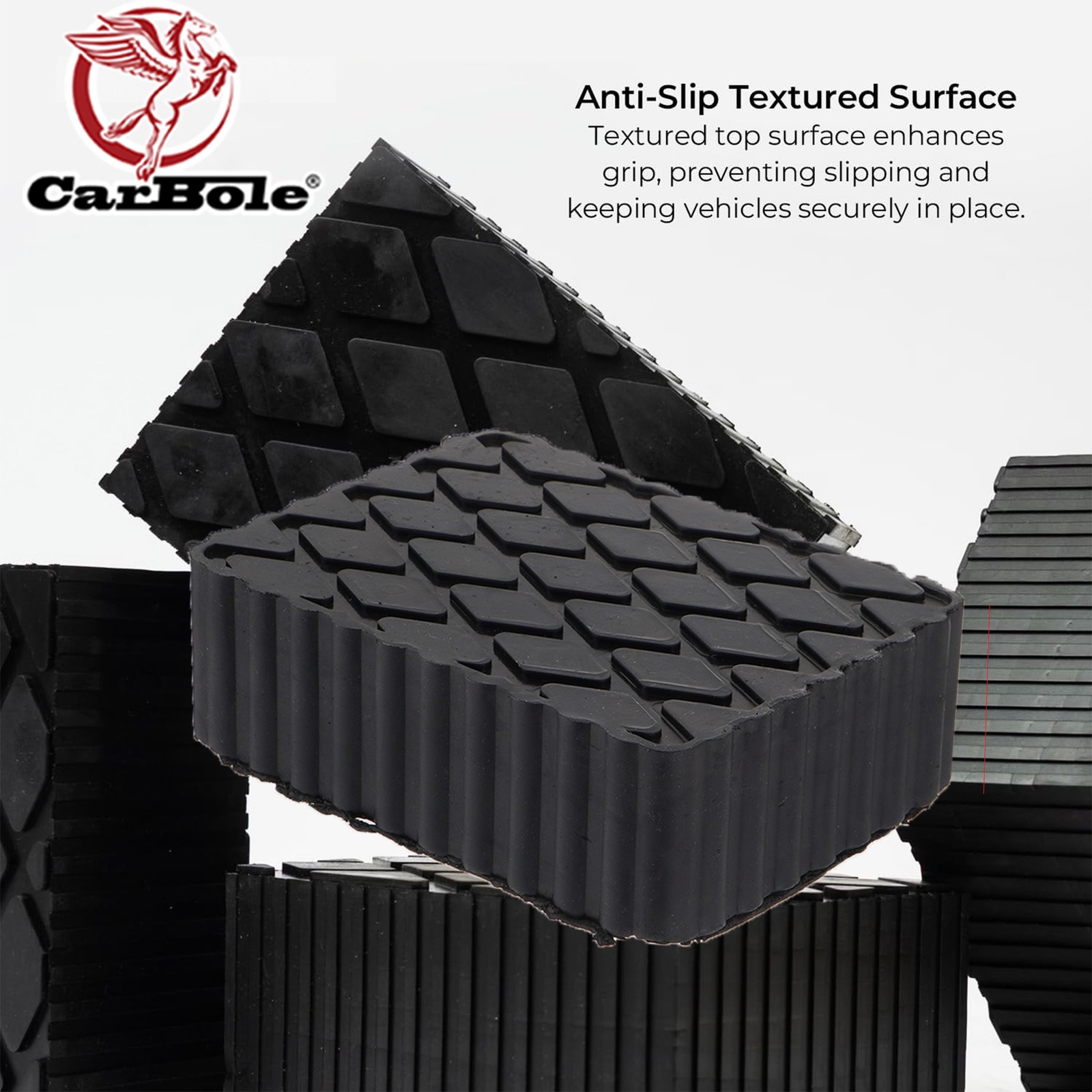 4PCS 2″inch/50mm Solid Rubber Auto Lift Block Spacer Pad Kit For Automobile Lift