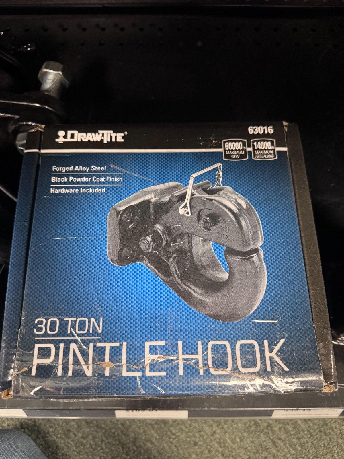 PINTLE HOOK, BOLT-ON, 60K 63016 NEW TRUCK/TRAILER Qty. 1