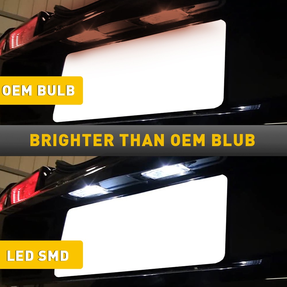 2PC LED License Plate Light Assembly For Chevy Corvette Cadillac Buick GMC 12-20