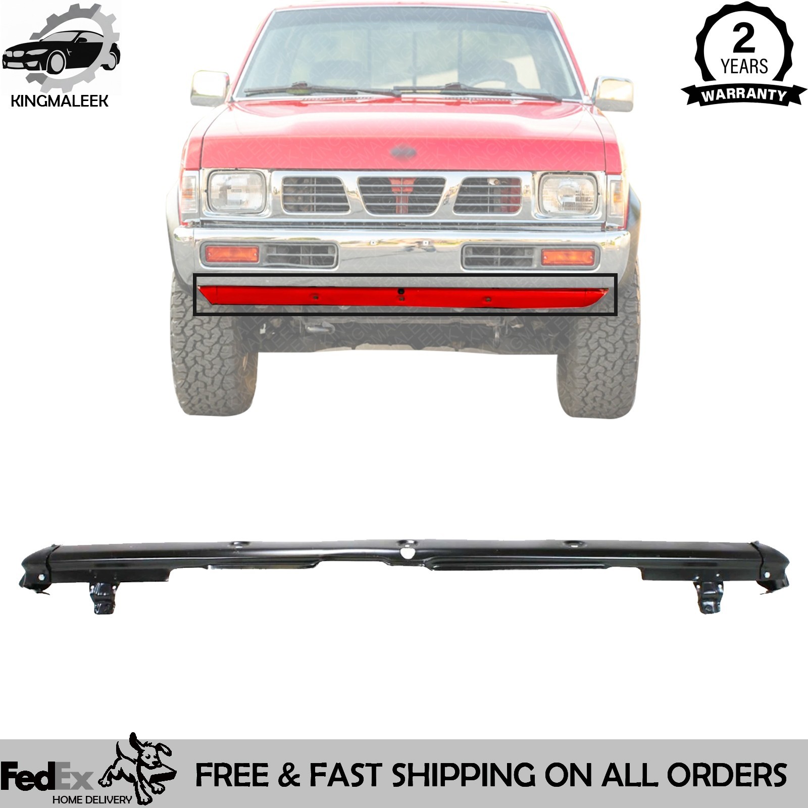 NEW Front Lower Valance For 1993-1994 Nissan D21 / 1995-1997 Nissan Pickup