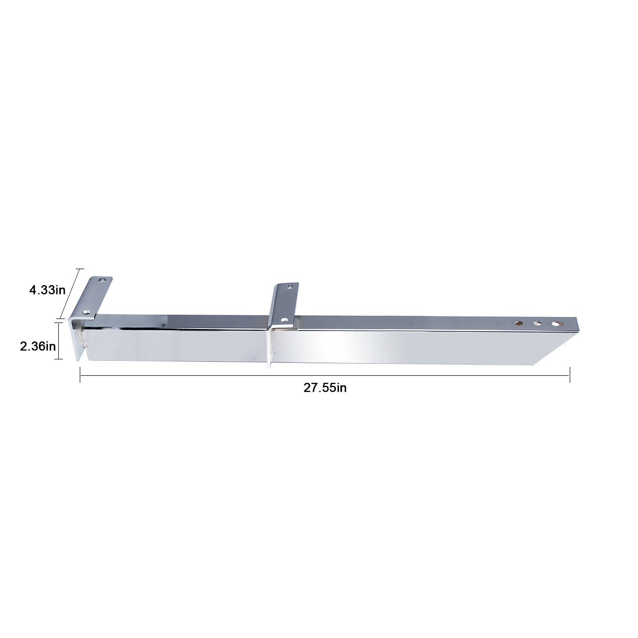 Universal 20470 Traction Bars Chrome Plated Steel Heavy Duty 28″ Length Pair New