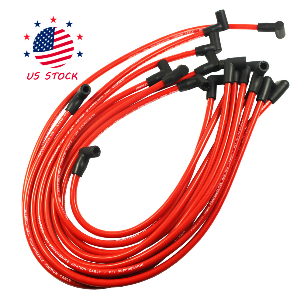 JDMSPEED High Performance Electronic Spark Plug Wire Set HEI SBC BBC 350 10.5MM
