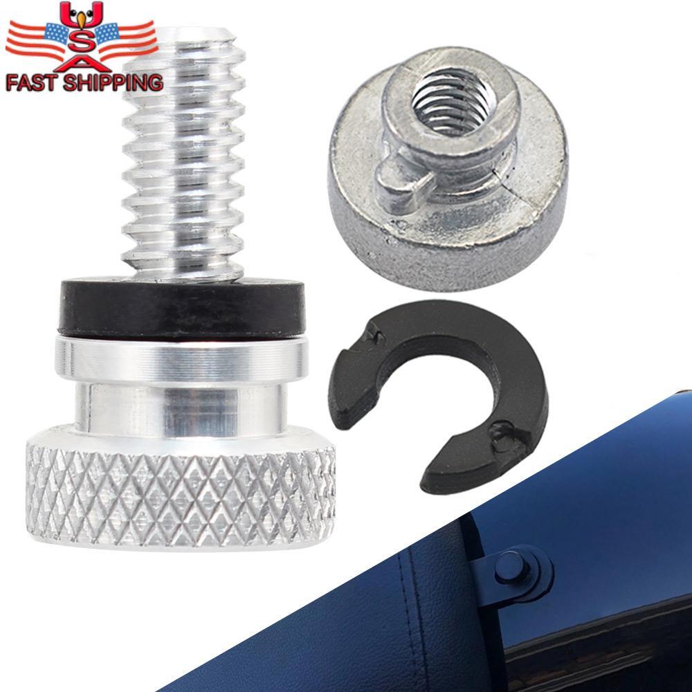 Chrome Rear Seat Bolt Fender Screw Nut Mount Kit Fit For Harley Sportster 883 xl