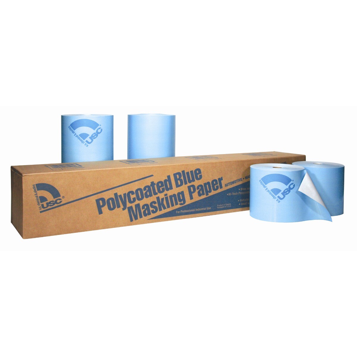 USC 38018 Polycoated Blue Paper Roll (18 in. x 738 ft.)