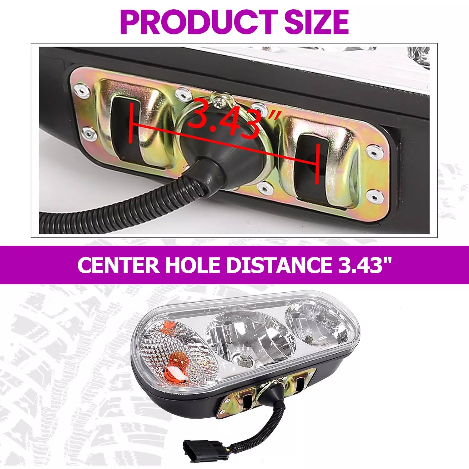 Universal Snow Plow Lights Kit Fits Boss Western Fisher Blizzard Hinker 1311100