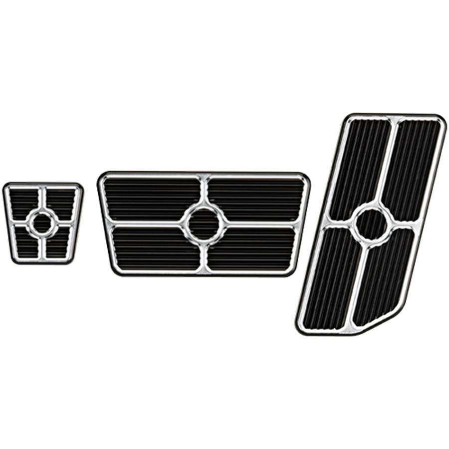 Billet Specialties 198625 Universal Grooved Pedal Kit Black Anodized