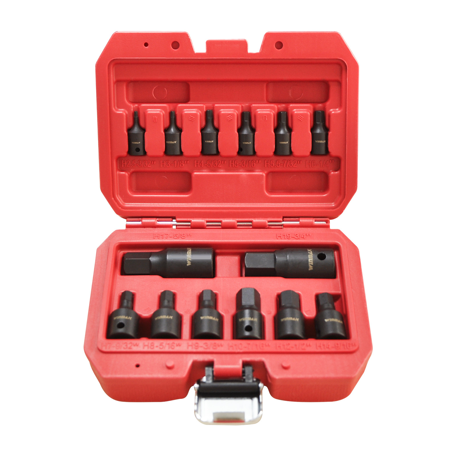Impact Socket Hex Bits Metric Set Air Allen 1/4″ 3/8″ 1/2″ Driver Auto Tool 14pc