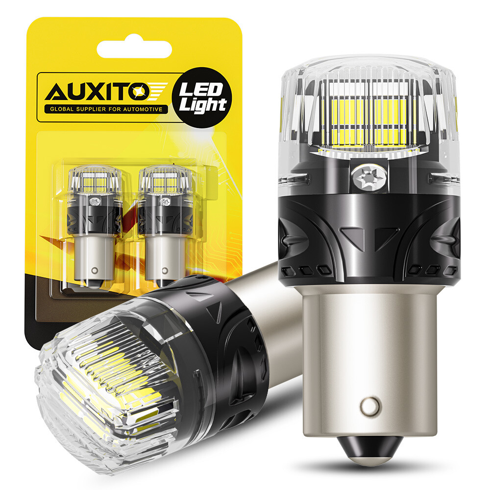 Auxito 4000LM Canbus Ba15s 1156 7506 LED Backup Reverse Bulb 6500K White 2/4x