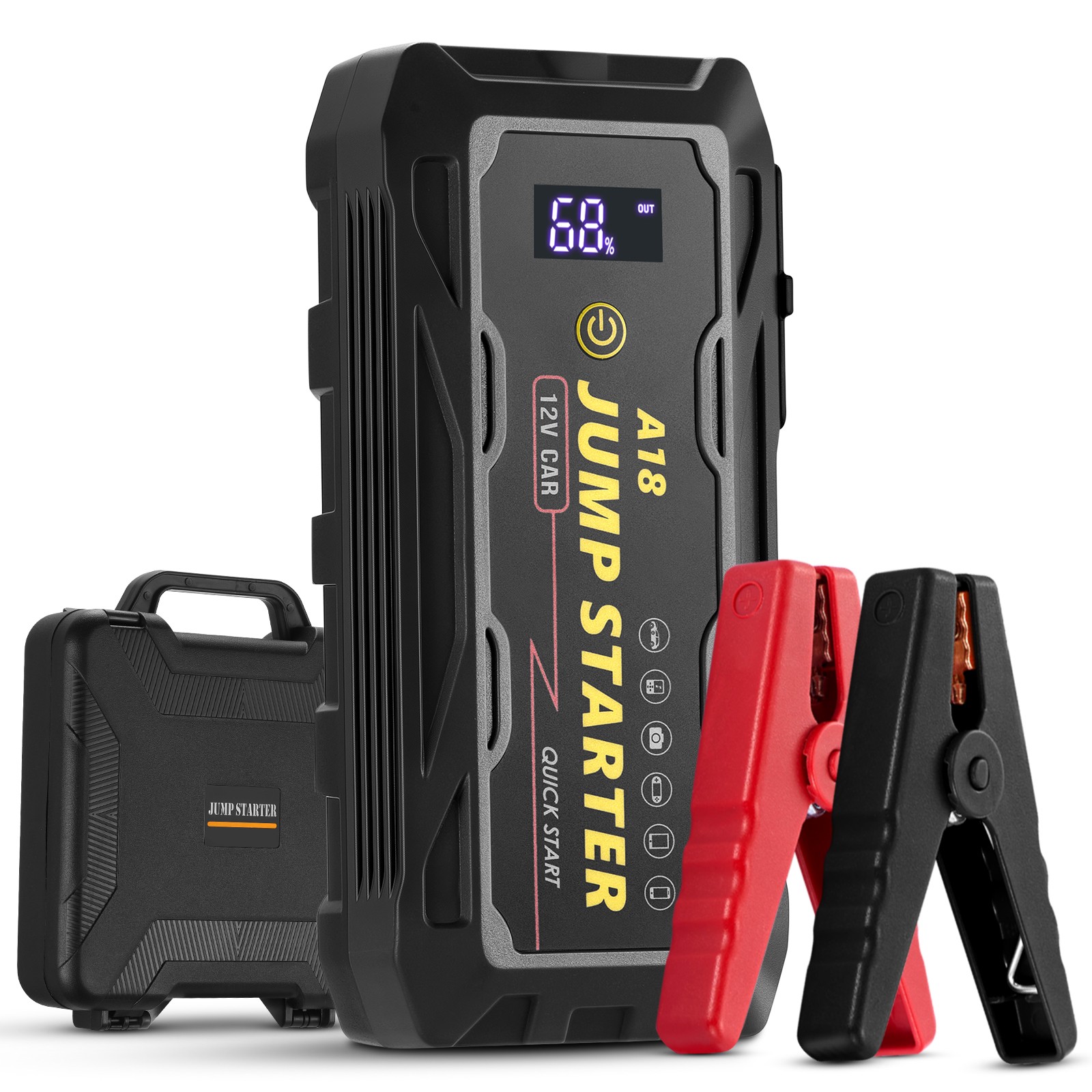 10000mAh 3000A Peak Jump Starter All in One Car Emergency Rescue Device