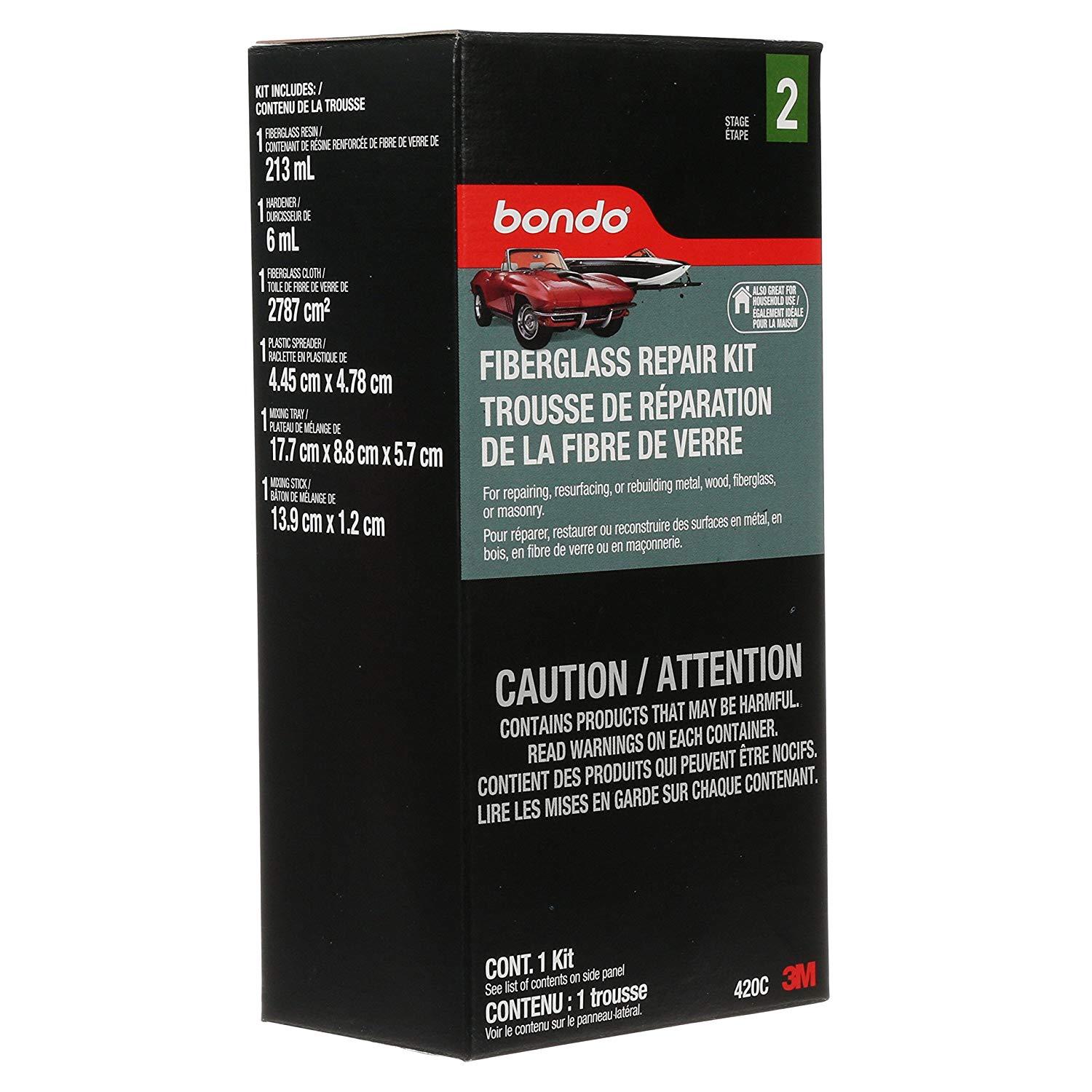 Bondo 420 Fiberglass Resin & Repair Kit, .45 Pint, 7.2 oz