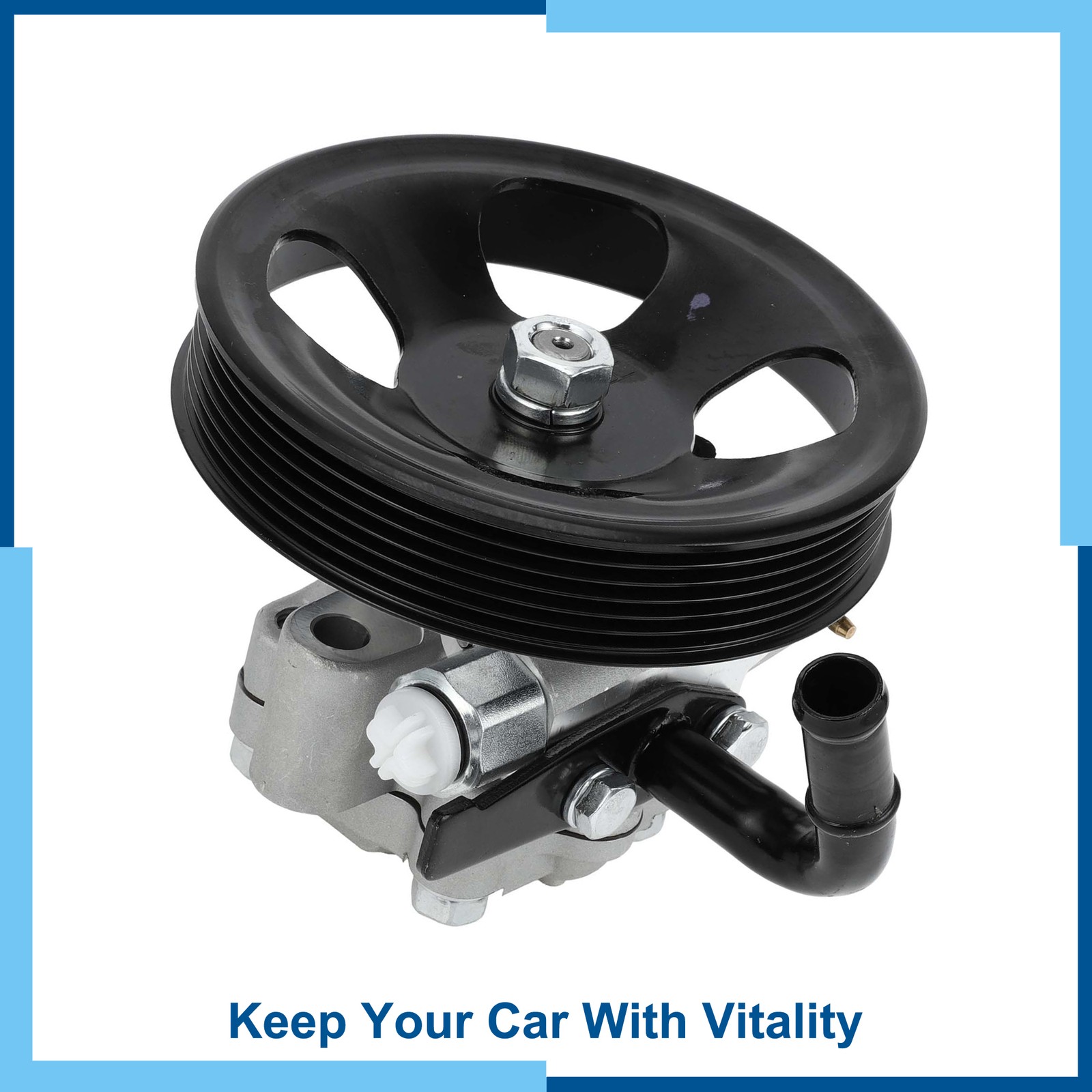 Car Power Steering Pump with Pulley No.5710026100 for Hyundai Santa Fe V6