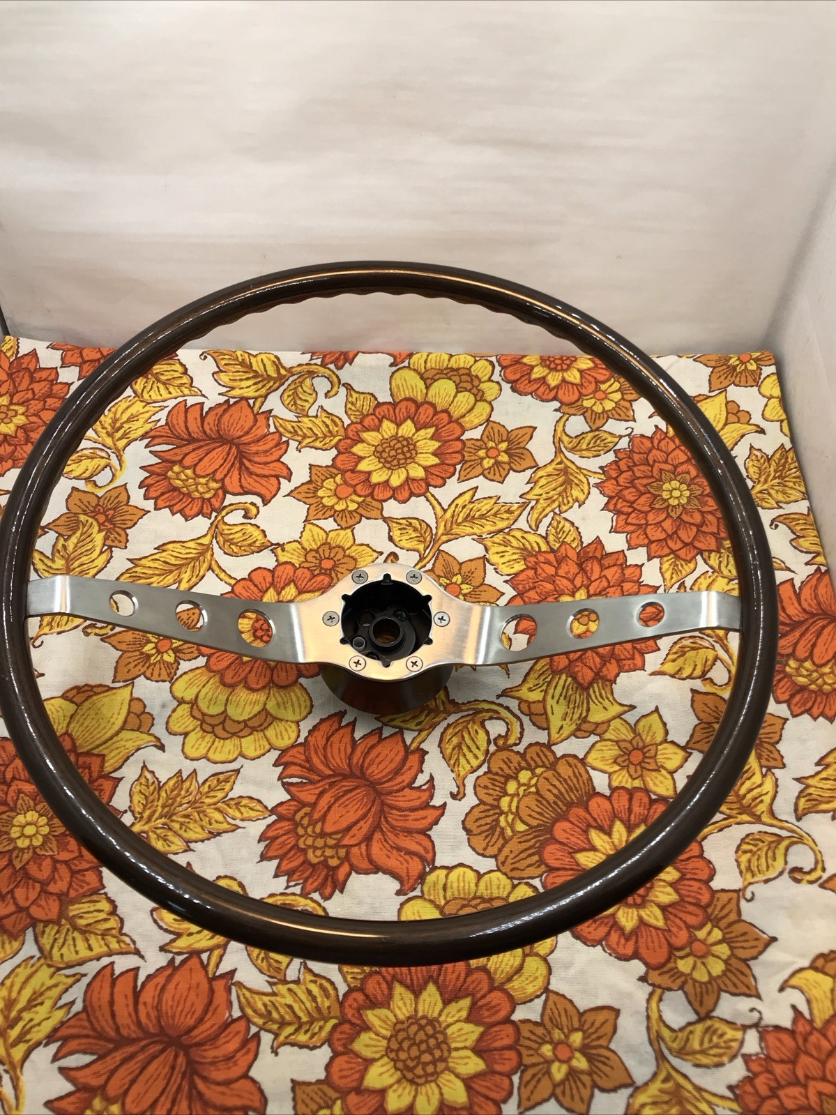 GM 2 Spoke Wood Steering Wheel 1964 1965 1966 Chevelle Nova Impala OEM REPRO