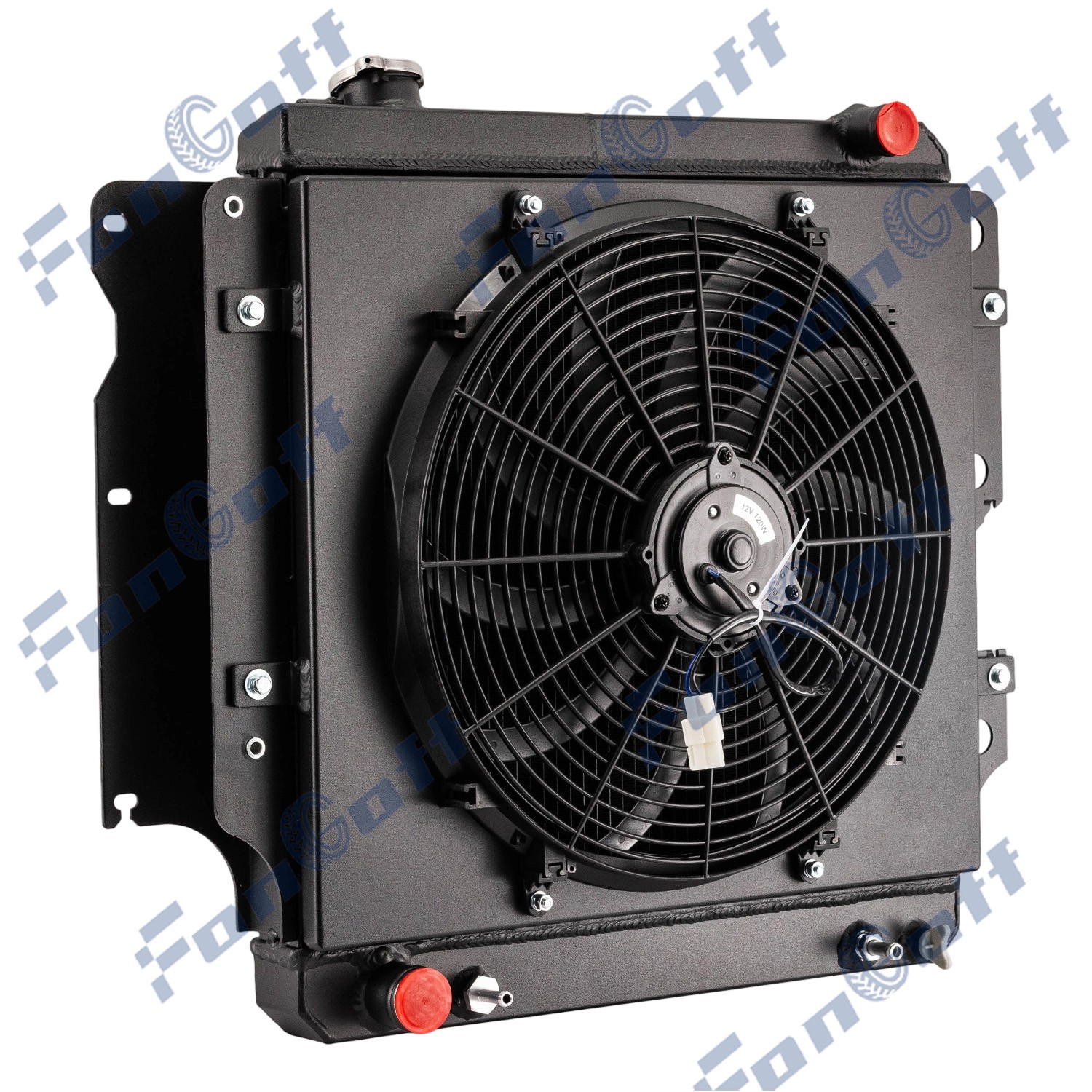 3-Row Aluminum Radiator Shroud Fan Fits 1987-2006 Jeep Wrangler TJ YJ L4 L6 New