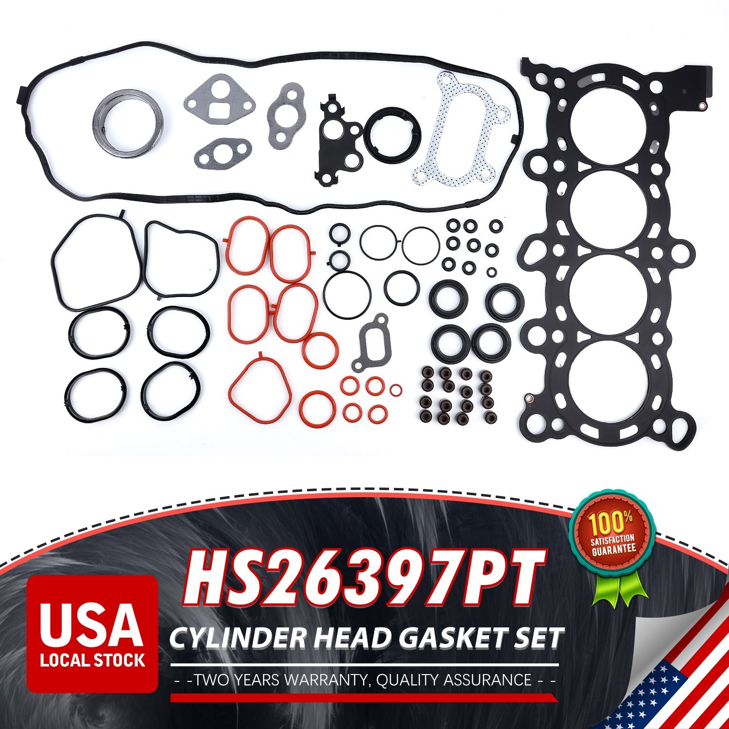 Fits Honda 1.8L L4 SOHC Head Gasket Kit HS26397PT 2 Years Warranty USA