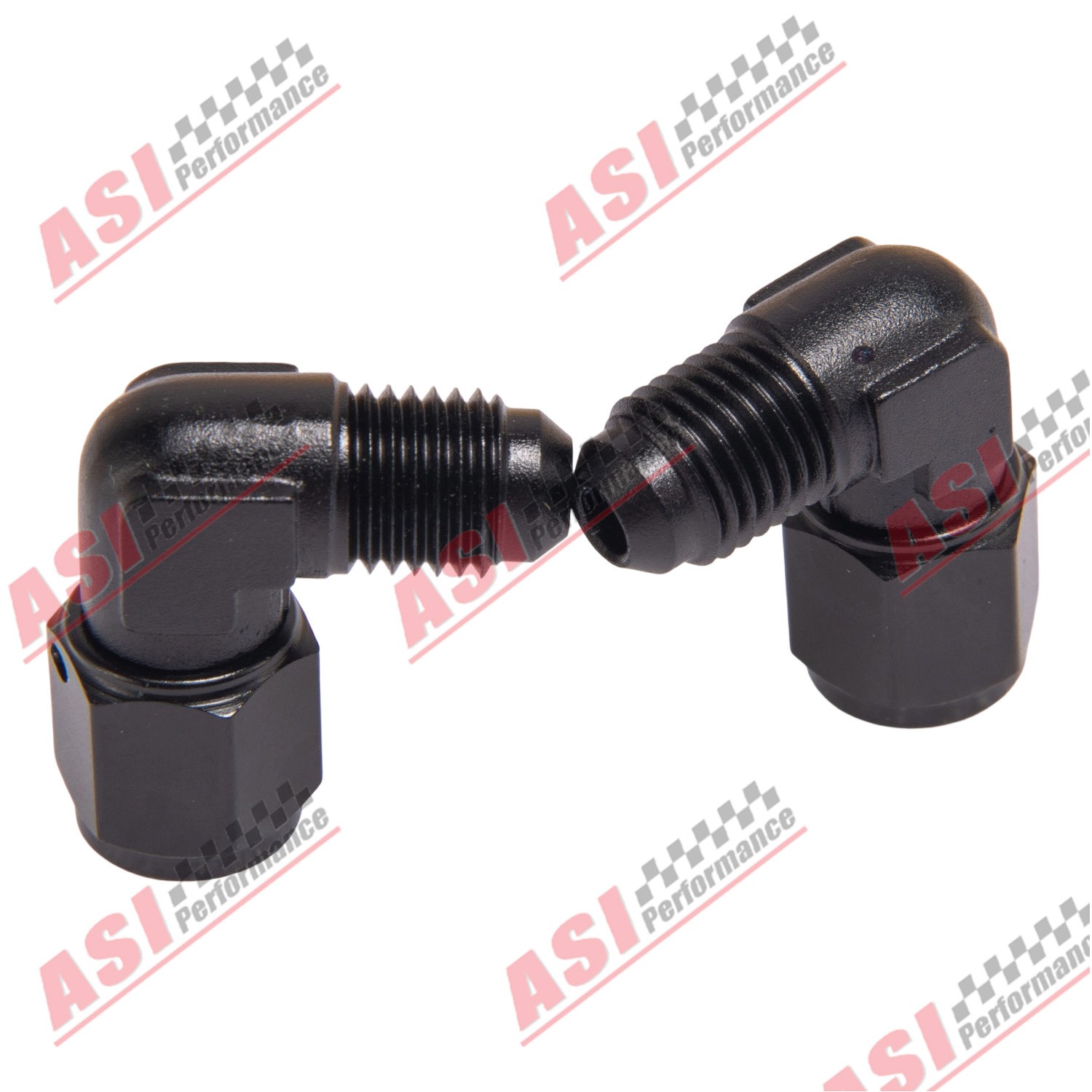 2PCS 90 Degree Aluminum 4AN Female to 4AN Male Flare Swivel Fitting Adapter’
