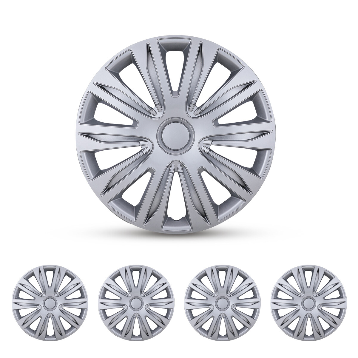 USA 14″ 15″ 16″ Set of 4 Wheel Covers Snap On Full Hub Caps Tire & Steel Rim