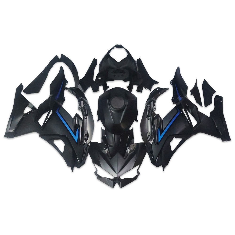 SWA Injection Black Fairing Fit for Kawasaki 2024 2026 NINJA 500 Kit a019
